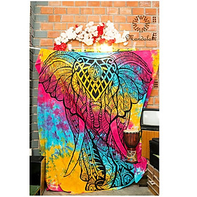 Mua Khăn trang trí handmade Mandala 100% Cotton India 2m1x2m4