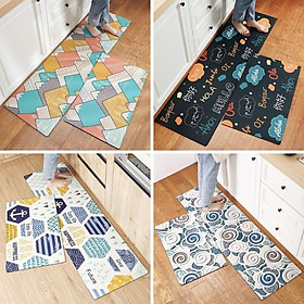 Mua Thảm Bếp 3D Thấm Hút  Bám Sàn Chống Trượt (Size 40*60cm + 40*120 cm)