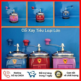 Mua Cối xay tiêu mini quay tay loại lớn nhiều màu