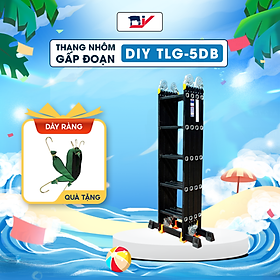 Mua Thang gấp 4 đoạn DIY TLG-5DB màu đen chiều cao sử dụng chữ A 2.75m  chữ I 5.6m