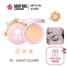 Hình ảnh Phấn Phủ Kiềm Dầu Daisy Doll 01 (Màu Light Ocher) Nhật Bản Dạng Nén Chống Thấm Nước Kiểm Soát Dầu 10g SPF 25 PA+++