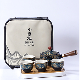 Mua Bộ Ấm Trà Gốm Sứ Cầm Tay Ấm Trà Xoay 360 Độ