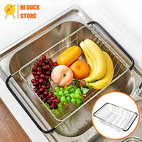 Mua Rổ Rửa Rau Củ  Đa Năng Chất Liệu Inox Cao Cấp  Giá Úp Chén Bồn Rửa Tiện Ích