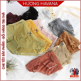Quần lót nữ ren hoa cạp lưới freesize - Quần chip nữ thời trang cao cấp