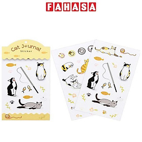Sticker Cat Journal - The Sun