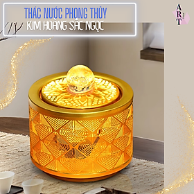 Thác Nước Phong Thủy Kim Hoàng Sắc Ngọc Decord Trang Trí_ Hàng chính hãng
