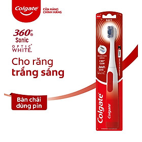 Bàn chải điện Colgate Sonic Optic White trắng sáng sóng âm