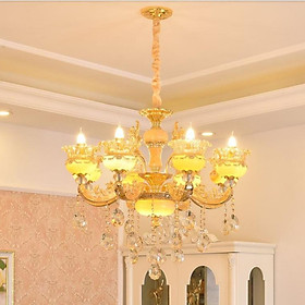 Đèn chùm PIKA pha lê trang trí nội thất sang trọng - kèm bóng LED chuyên dụng