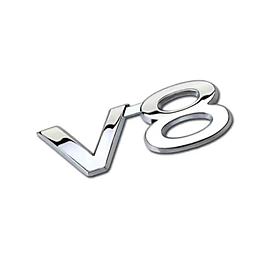 Decal tem chữ V8 và V6 dán đuôi xe ô tô Toyota Land Cruiser và Land Cruiser Prado - Hàng có sẵn