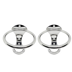 2x Stainless Steel Boat  Cup Drink Holder For Marine Yacht Truck RV Car