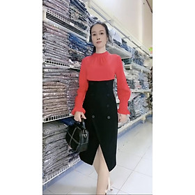 Đầm liền phong cách váy áo rời 2 mảnh sơ vin myqlothing