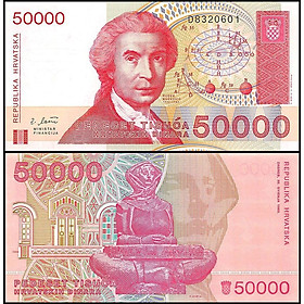 Mua Tờ 50000 dinara của Croatia sưu tầm