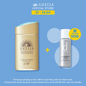Kem chống nắng dưỡng da dạng sữa bảo vệ hoàn hảo Anessa Perfect UV Sunscreen Skincare Milk SPF 50+ PA++++ 60ml