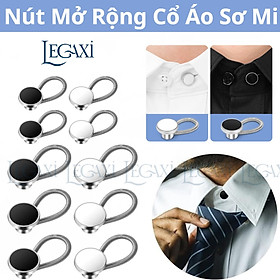 Nút Nới Rộng Cổ Áo Kim Loại, Mở Rộng Cổ Áo Sơ Mi, Nút Điều Chỉnh Nút Áo Cho Nam Nữ Lò Xo Legaxi