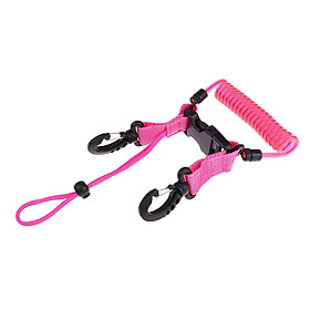 Scuba Diving Camera Light Torch Lanyard Strap With Quick Release Buckle Double Clips