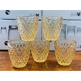 BỘ 6 CỐC THỦY TINH UỐNG NƯỚC VÂN ĐÁ CÁO CẤP