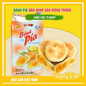 Hình ảnh Đặc Sản Sóc Trăng - Bánh Pía Sóc Trăng Đậu Xanh Sầu Riêng Trứng Tân Huê Viên 400G, Bánh Pía Tân Huê Viên 2 Sao 1 Trứng