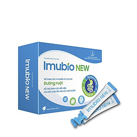 Imubio New Bổ sung vi khuẩn có lợi cho đường ruột, hỗ trợ giảm các biểu hiện của rối loạn tiêu hóa - Hộp 20 ống 