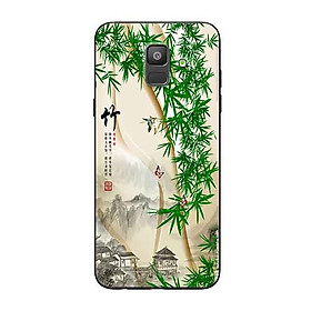 Ốp Lưng in cho Samsung A6 2018 mẫu Tranh Làng Tre - Hàng Chính Hãng
