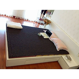 Mua Chiếu hạt gỗ Mun Việt Nam hàng cao cấp   Chiếu điều hòa 4 mùa loại hạt 12ly - Kích thước chiếu 2 2m x 2m ( Hình thật )
