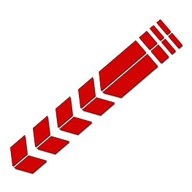 Miếng Dán Logo Mũi Tên Sọc Dán Xe Máy