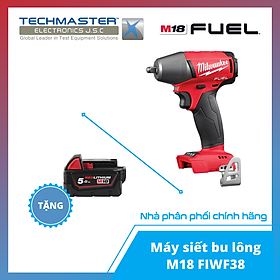 Máy siết bu lông Milwaukee M18 FIWF38-0 + TẶNG PIN 18V 5.0Ah - M18B5 (Hàng chính hãng Bảo hành 12 tháng)