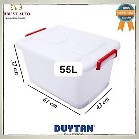 Mua Thùng nhựa Duy Tân có bánh xe 55L 61*43*32cm