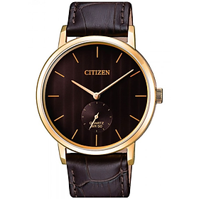 Đồng hồ nam citizen dây da be9173-07x - mặt nâu