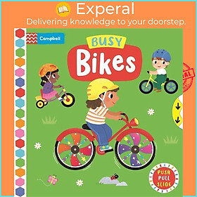 Sách - Busy Bikes by Campbell Books (UK edition, boardbook)
