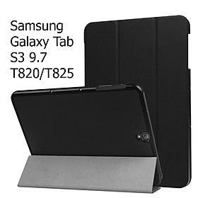 Bao Da Cover Dành Cho Máy Tính Bảng Samsung Galaxy Tab S3 9.7 T820/T825 Hỗ Trợ Smart Cover - đen