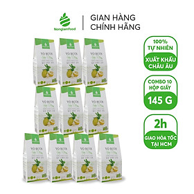 Combo 10 hộp Vỏ bưởi sấy dẻo Nonglamfood 145g Giảm cân hiệu quả