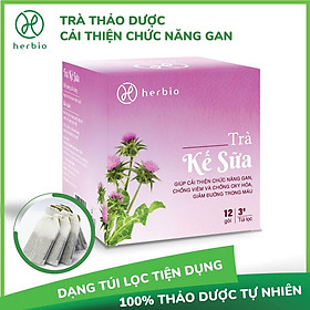 TRÀ THẢO MỘC KẾ SỮA HERBIO - hiệp sĩ bảo vệ gan, giúp chống viêm