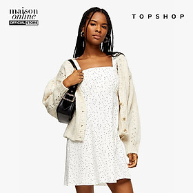 TOPSHOP - Đầm mini hai dây Black And White Strappy 10M27SMON-590