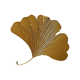 Ginkgo Leaves Wall Sculpture Wrought Iron Ginkgo Leaves Wall Decor for Hotel