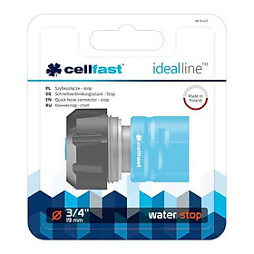 Cút nối nhanh stop-nối nhanh ống nước với thiết bị tưới Cellfast Ideal Line 3/4″
