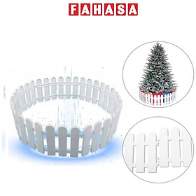 Hàng Rào Nhựa Đúc Trang Trí Noel 294 cm - Chaang Chiia LP-HRN - Khuôn Màu Trắng (12 Miếng/Bộ)