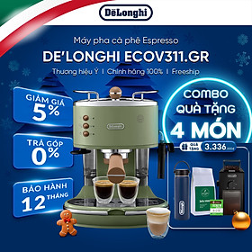 [Hàng chính hãng] Máy pha cà phê espresso DeLonghi Icona Vintage ECOV311 (BG/GR)