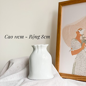 Mua Lọ hoa mini  Bình cắm hoa gốm sứ Bát Tràng trang trí phòng khách phòng làm việc
