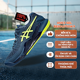 Giày Pickleball ASICS GEL-RESOLUTION 9 Cao Cấp - Xanh - Giảm Chấn Tối Ưu - Bền Bỉ - Ổn Định Cao - Thoáng Khí