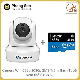 Mua Camera Wifi IP C29s FHD 1080p Vstarcam ( Trắng Bạch Tuyết