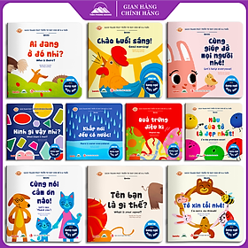 Sách - Combo 10 Quyển Ehon Phát Triển Tư Duy Cho Bé 0 - 6 Tuổi - Song Ngữ Việt Anh
