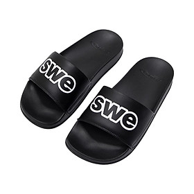 SWE - Dép Quai Ngang Nam Nữ SLIDES - BLACK Siêu Bền Thời Trang Chính Hãng