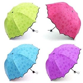 Dù nở hoa anh đào khi gặp nước  ,ô dù che mưa nắng chống tia UV ,thời trang nhỏ gọn tiện mang theo 