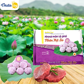 Khoai môn lệ phố nhân thịt bò Đôi Đũa Vàng gói 260 gram