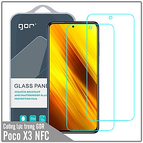 Bộ 2 kính cường lực Gor cho Xiaomi Poco X3 NFC - Hàng Nhập Khẩu