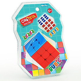 Rubik 3x3x3 Kèm Rubik Nhỏ 3x3x3 DK81083- Màu Ngẫu Nhiên