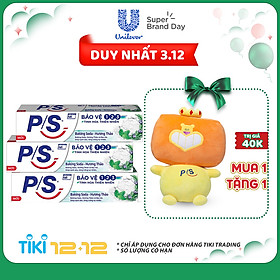 Combo 03 Kem Đánh Răng Baking Soda Hương Thảo 230G