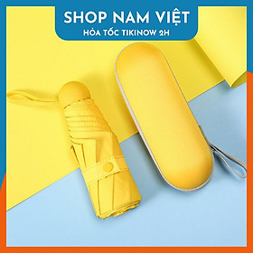 Dù Chống Tia UV MINI Siêu Gọn 8 Xương Có Hộp Đựng Chống Sốc