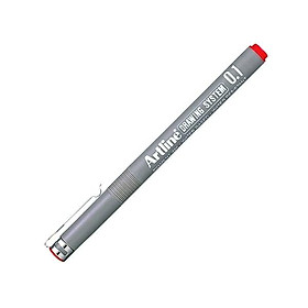 Bút Vẽ Kỹ Thuật 0.1 mm - Artline EK-231-RD - Màu Đỏ