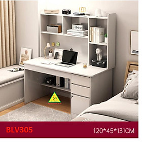 Mua Bàn làm việc  bàn học liền kệ bằng gỗ MDF BLV305 - Nội thất lắp ráp Viendong Adv